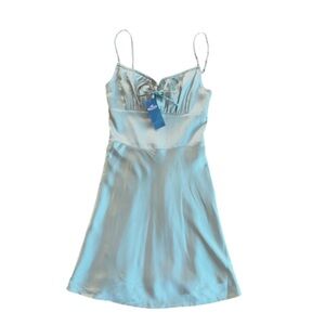 ✨Hollister Mint Green Satin Mini Dress✨